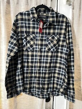 Sullen Black & Cream Plaid Casual Button-Down Shirt